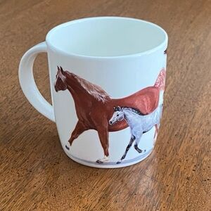 Roy Kirkham Fine Bone China Cup Mug Glass England Horses Pony Stallion Mare Colt